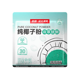 【중국 직배송】 남국 하이난 싼야 특산 냉침 순수 코코넛 파우더 아침 식사용 음료 308g*1개