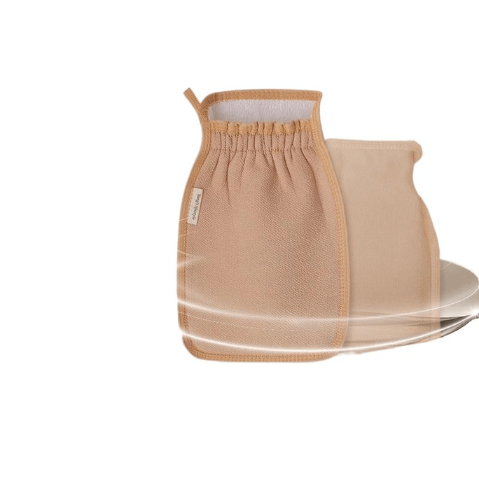 【中国直邮】汤老爸老汤搓澡巾无痛不伤皮肤强力搓泥搓澡神器搓澡巾家用细中双砂丁子茶色1个