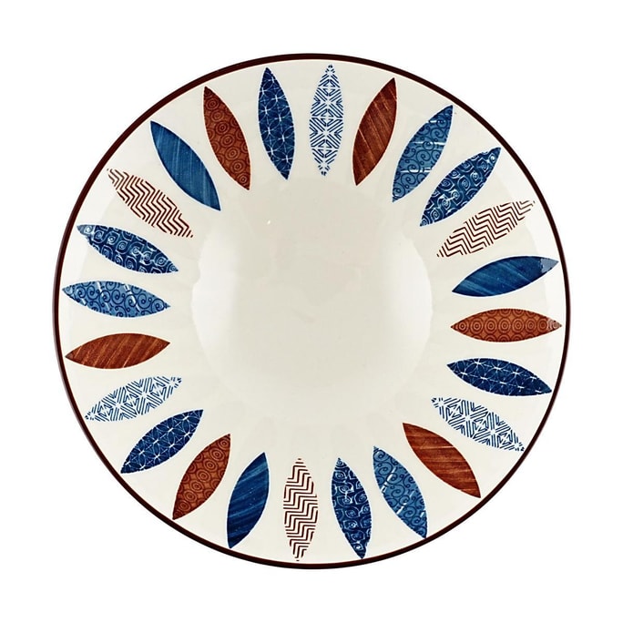 Japanese 8-inch Lamian Noodles bowl/colorful leaves