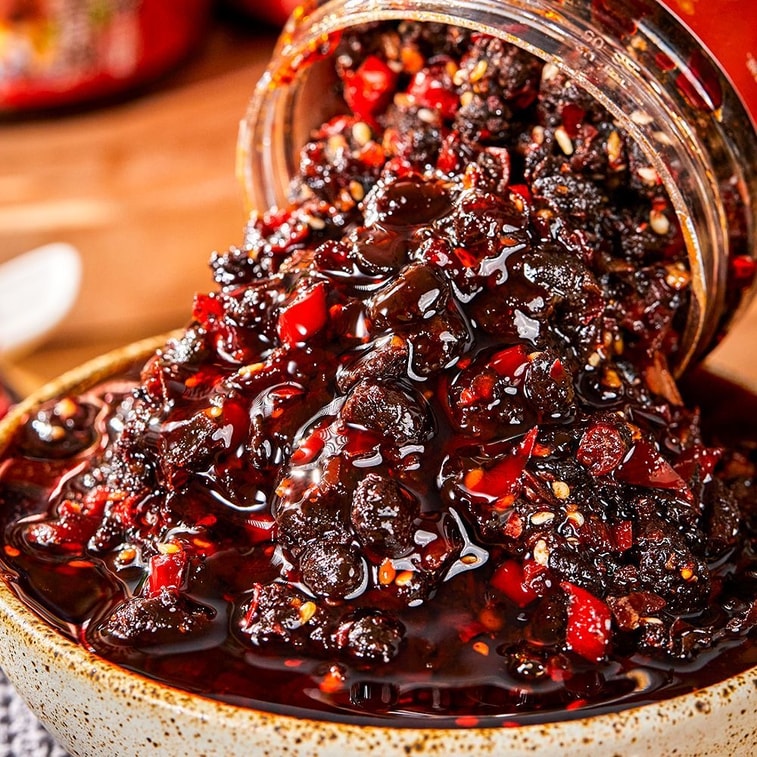 Wei Weng Wild Green Chilli Spicy Fermented Bean Paste Seasoning 200g, Sichuan Chilli Sauce for Rice and Noodles 5