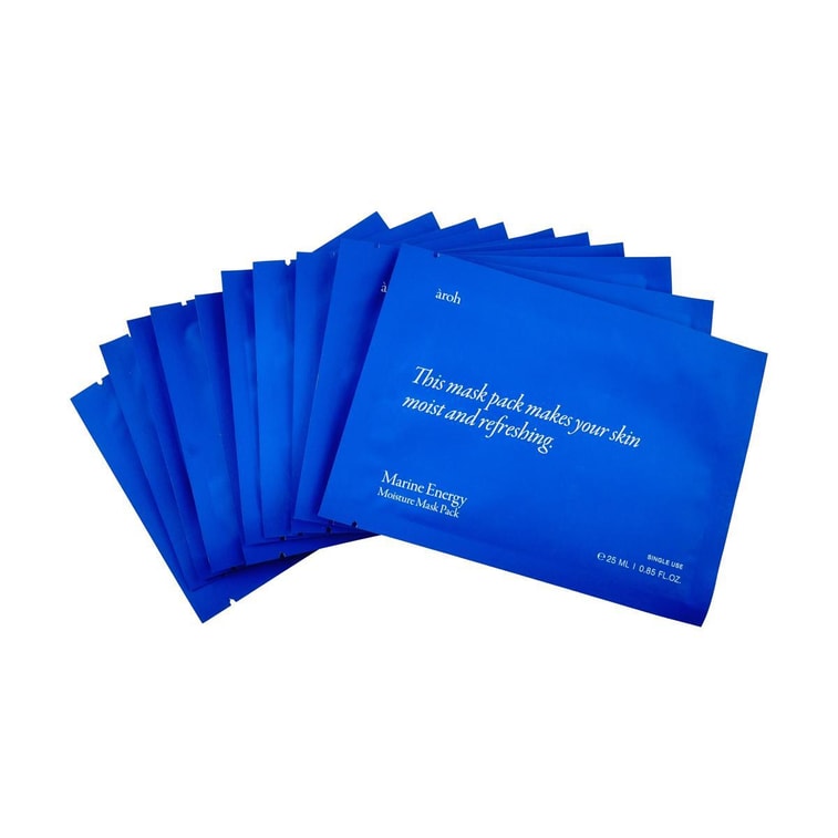 韓國AROH 海洋密集深層補水面膜 保濕補水 平衡水油 25ml 10片入 4