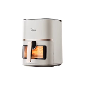 Midea Air Fryer Home New Touch Control Electric Oven Large Capacity Visible Electric Fryer Combo Apricot 5L [1550W Three-Speed Adjustable Airflow] / 1 piece