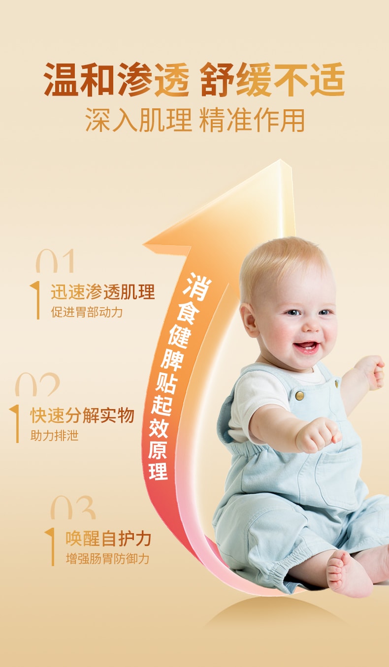 仁和 小儿健脾消积食贴 8贴/盒 鸡内金太子参茯苓砂仁等18味道地中药 婴儿宝宝脾胃调理化食积儿童消食贴鸡内金贴【多重皮肤测试不过敏安全放心】