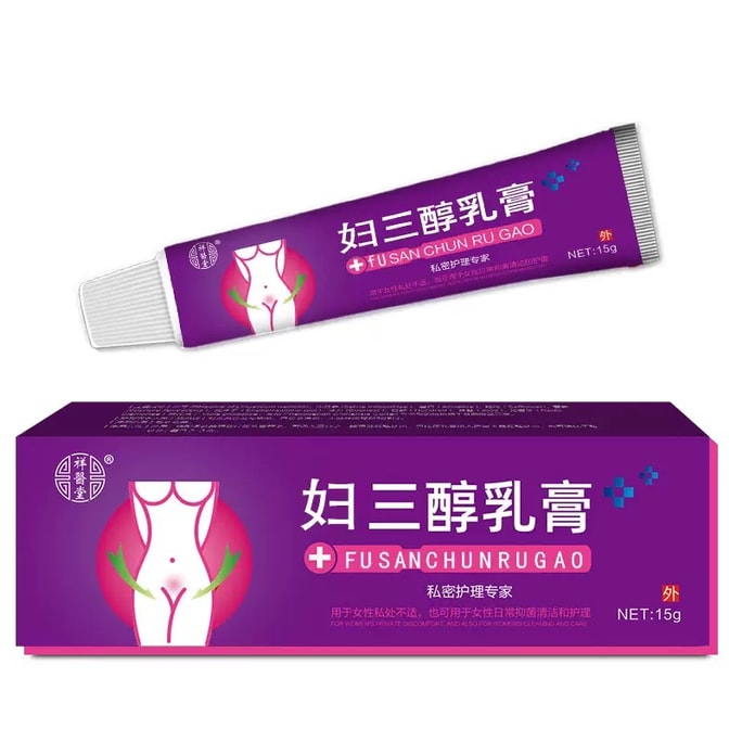 샹이탕 에스트리올 크림 에스트리올 연고 개인 케어 전문가 특수 질 건조증 자연 갱년기 국소 15g