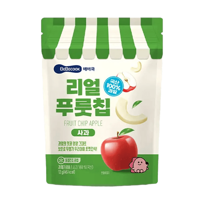 과일 칩, 사과, 【동결 건조 아기 과일 스낵】
