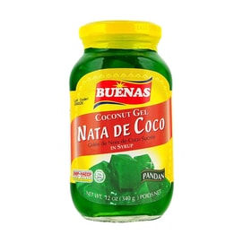 菲律宾BUENAS 糖水椰果罐头 斑斓味 340g【开盖即食】【可用于烘焙、甜品、蛋糕奶茶小料】