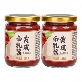 Zhenxing Fresh Loquat Yellow Skin with Fermented Red Bean Curd Sauce Cantonese-Style Braised Dongpo Pork 228g*2 bottles