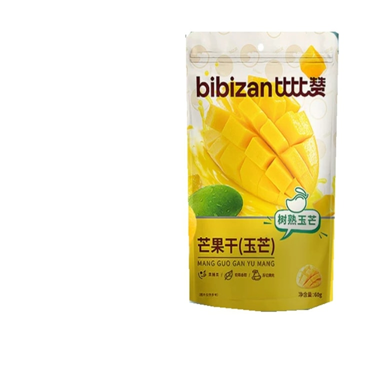 BiBiZan 比比赞 マンゴーチャンク 60g*2 玉マンゴー蜜饯 カジュアル