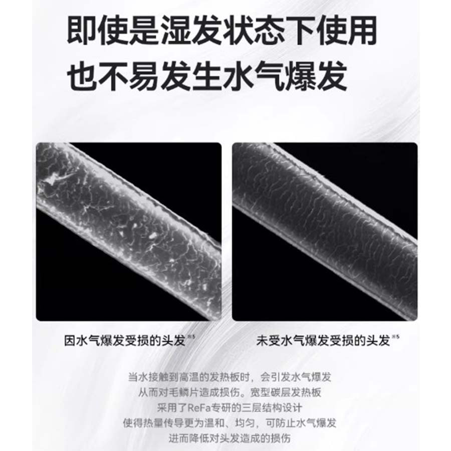 【日本直邮】 日本 REFA 直发夹板  光泽顺滑 低损伤设计 白色 1个