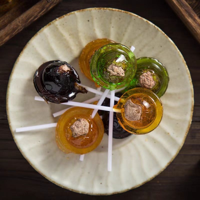 Preserved plum lollipop with black sugar flavor 130g *1 bag - Yami.com