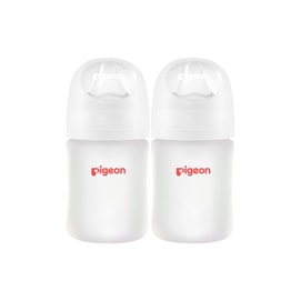 Silicone Coating (Glass Inside/Silicone Outside) Baby Bottle, 5 Oz (Pack of 2), Includes 2 pcs SS Nipples (0m+)