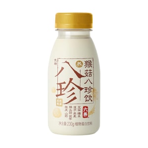 Lion's Mane Eight Treasures Drink,Low Sugar Plant-Based Beverage, 7.78 fl oz 【Clean Label】