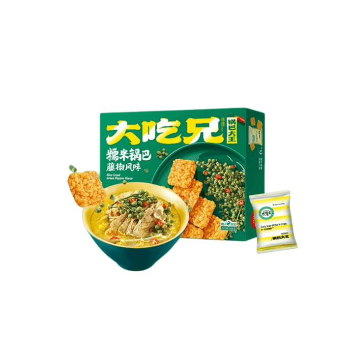 【中国直邮】 大吃兄 藤椒风味糯米锅巴168g*1盒
