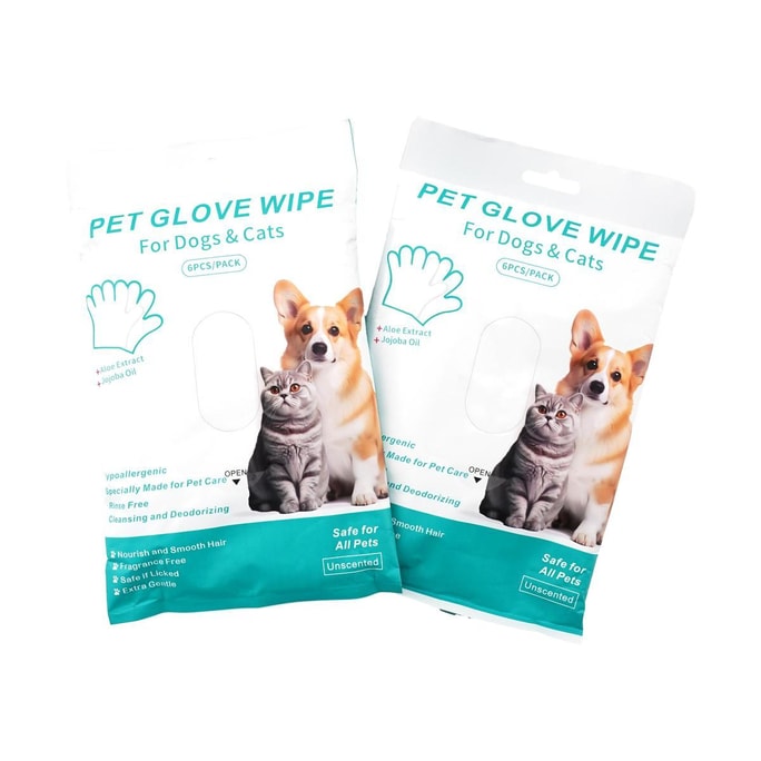 Pet Glove Wipe 12 pcs