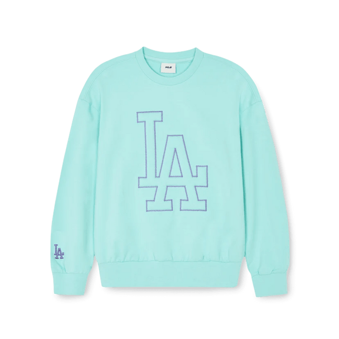 한국 MLB 한국 남녀공용 키즈 베이직 라지 로고 스웨트 셔츠 로스앤젤레스 110