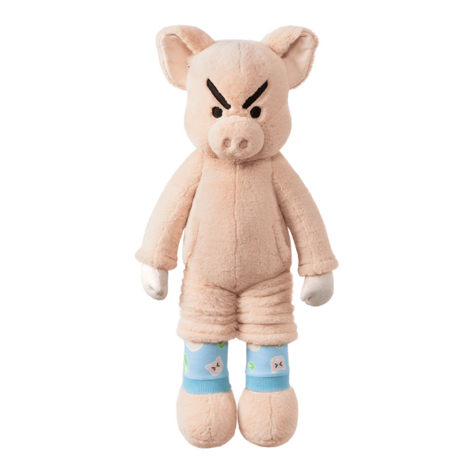 [中国直送] Youquyoupin 文童子奮闘豚ぬいぐるみ/ロングジョンズ特別版 お供豚ぬいぐるみ 告白ギフト 51cm