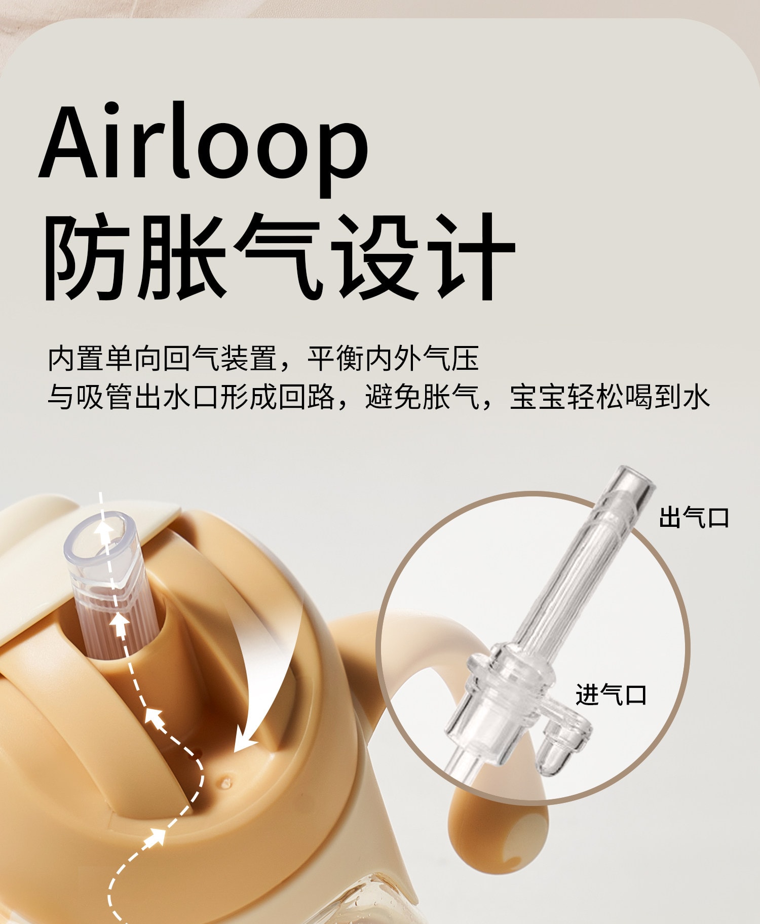 【中國直郵】 科巢 PPSU嬰兒童學飲杯吸管鴨嘴杯喝水杯子6月+直飲寶寶奶瓶 里耶粉240ml+鴨嘴蓋