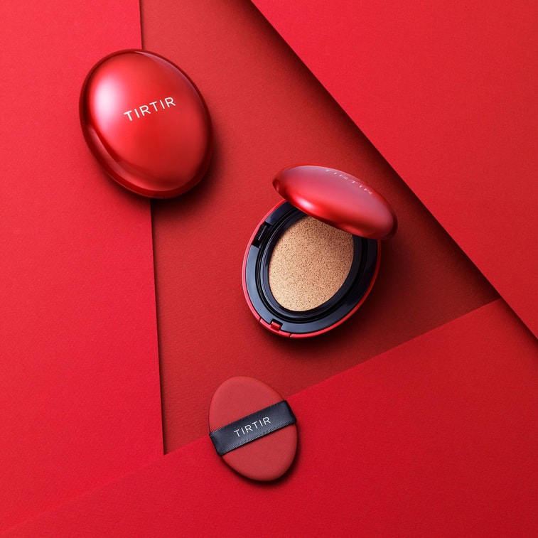 韩国 TIRTIR 红色持久定妆光彩气垫  防晒持妆遮瑕 油皮不脱妆  SPF40 PA++  #21N 象牙白 18g. 5