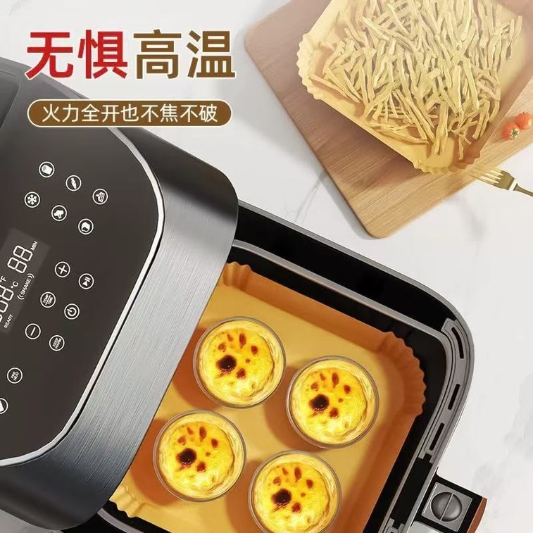 Paper for air fryers 50 copies [Resistant to heat without leakage, oil-resistant without sticking] 4