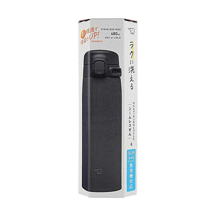 Stainless Steel Insulated Mug, 16 oz, #Black, Lightweight One-Touch Lid Vacuum Insulation 5