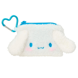Sanrio Heart Buckle Series Plush Wallet Storage Bag [Cinnamon Dog]