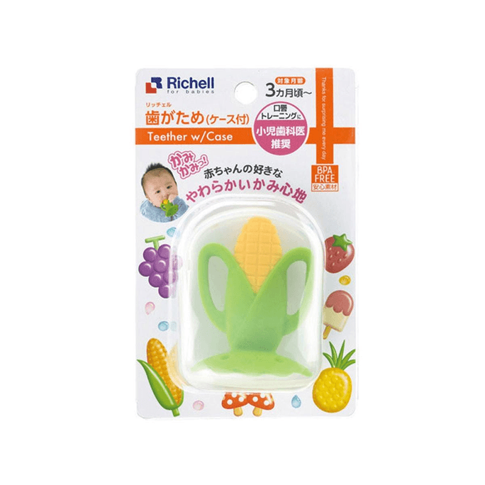 Richel Babies Soothe Teeth Grind Gum Fruit Shape 3 Months+ [Corn]