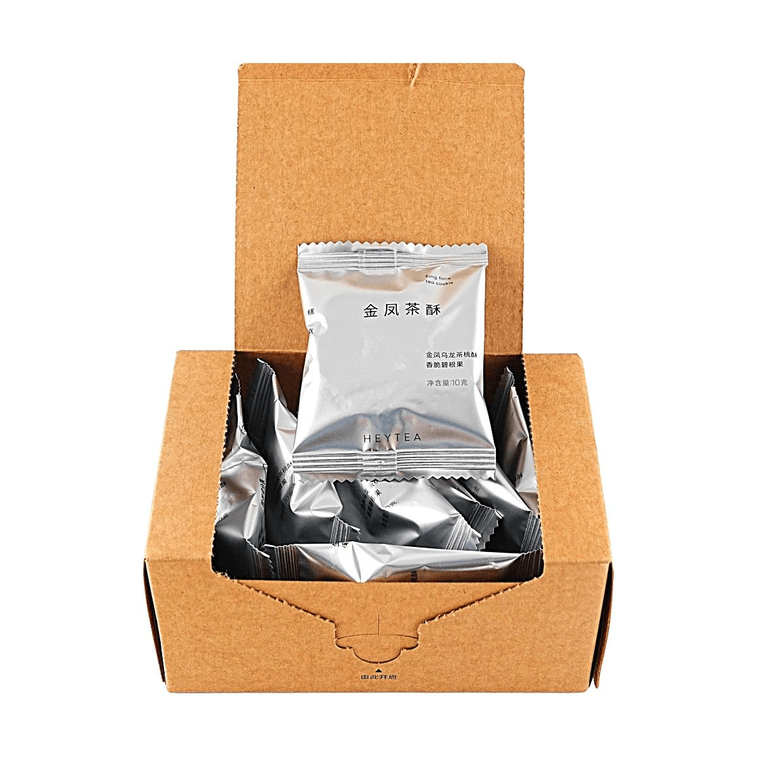 HEYTEA喜茶 金凤茶酥 10枚入 100g【金凤乌龙茶桃酥+香脆碧根果】【下午茶点心】 13
