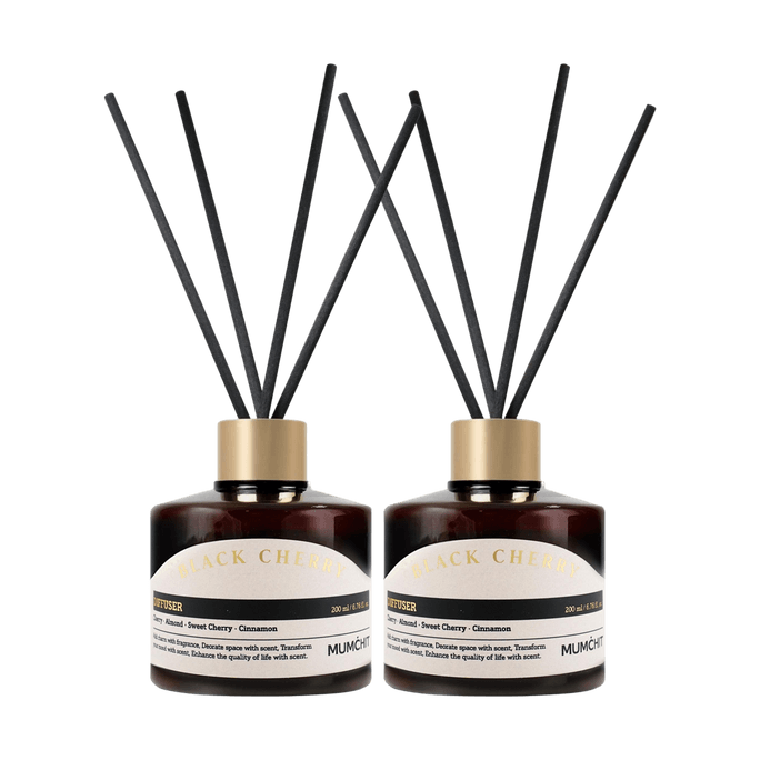 MUMCHIT BIOTOX Flameless Aromatherapy - Essential Oil Diffuser Bottle, Reed Diffuser #Black Cherry