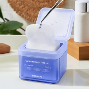 韩国MEDIHEAL美迪惠尔 水润保湿棉片 清爽补水局部湿敷 二次清洁 100片/盒