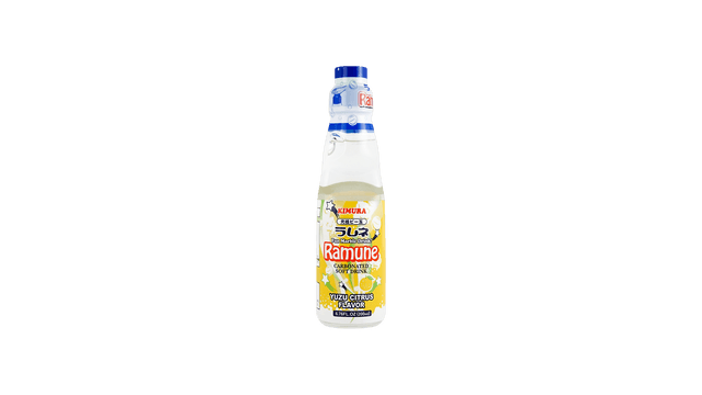 KIMURA DRINK Fun Marble Drink Ramune Soft Carbonated Drink Yuzu
