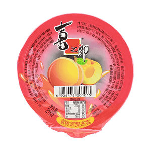Gelée de jus de fruits saveur pêche 7,69 oz【Jus de fruits ≥5 %】【Lisse et élastique】