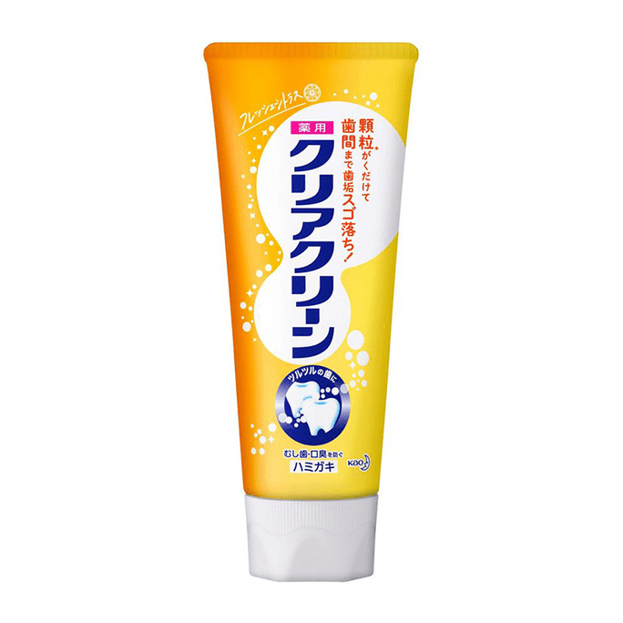 【日本直效郵件】KAO花王 clearclean系列 黃色柑橘口味牙膏 120g