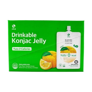 Konjac Jelly, Yuzu, 5.07 fl.oz.*10pcs -  Sugar-Free Zero Calorie & Low-Fat Satiety Snack