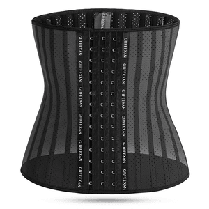 Natural Latex Waist Abdominal Belt 25 Bones Height 30cm Black Mesh S Waist (65-71cm) (101-110kg)