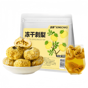 【中国直邮】 颂潮 冻干刺梨干果贵州特产维C满满100g*1袋