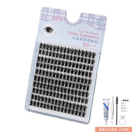 中國 xixi【新款】10排大容量超細梗分段睫毛 #麥穗款 送美睫4件