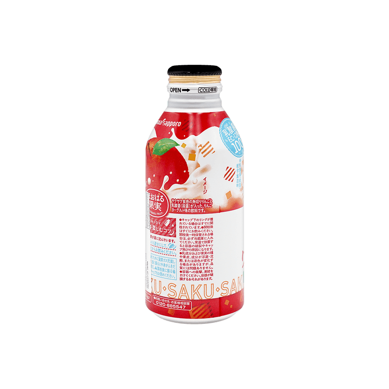 日本POKKA SAPPORO百佳札幌 果汁饮料 乳酸菌苹果味 380g 3