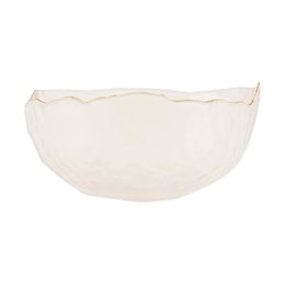 川岛屋 描金玻璃碗 沙拉碗水果碗店 甜品酸奶碗 650ml