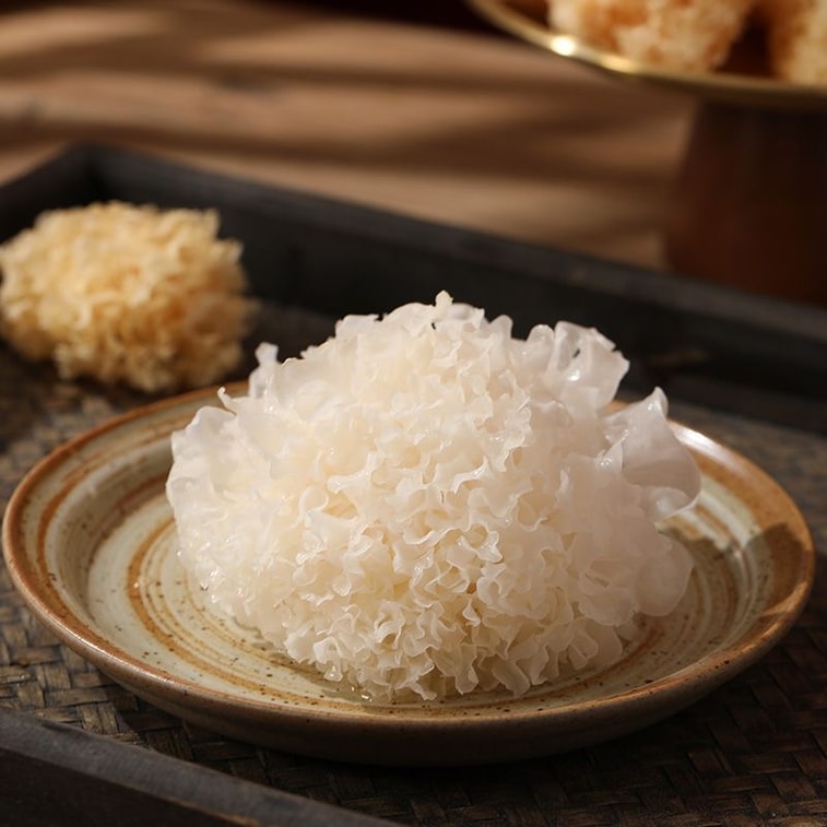 Organic silver ear pure natural additive-free linden silver ear dry goods easy to cook easy to produce gum snow ear white wood ear sulfur-free ear 130g 10