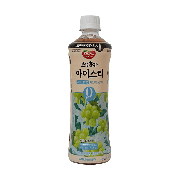 韩国DONGWON 冰茶零糖 麝香葡萄味 500ml【0糖0卡】【冷萃工艺】