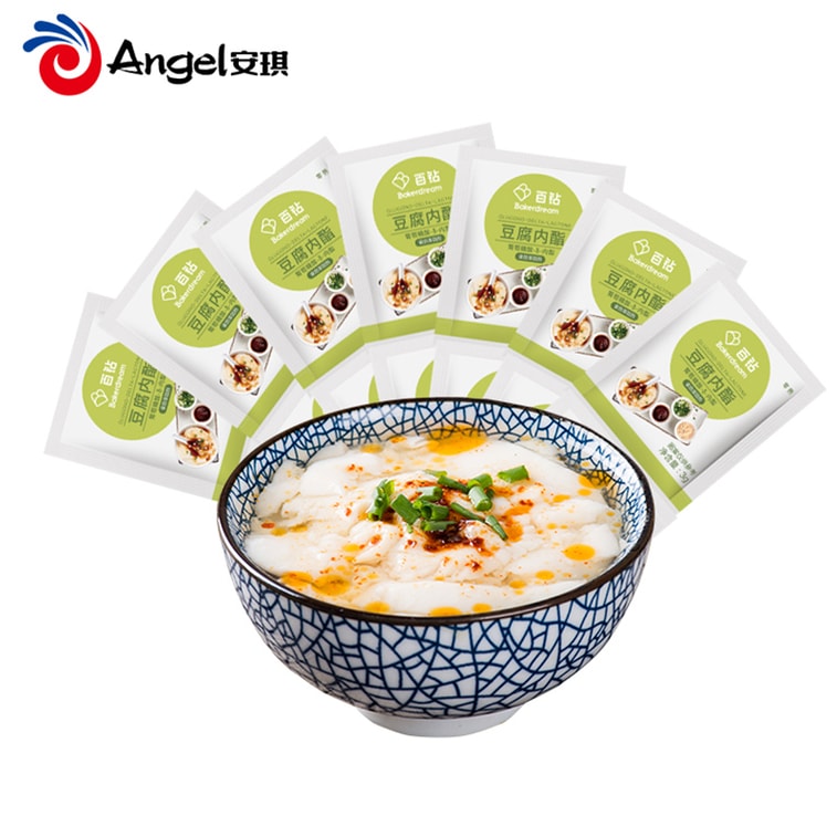 **Angel Super-Success Rate Glucose Delta-Lactone 3g x 10 Sachets | Specialized Tofu Pudding & Douhua Coagulant, Easy to Use for Homemade Savory or Spi 6