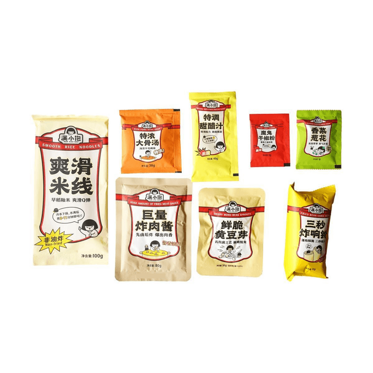 【美味一人食】满小饱 特浓香港肥汁米线 附带炸响铃 310g 7