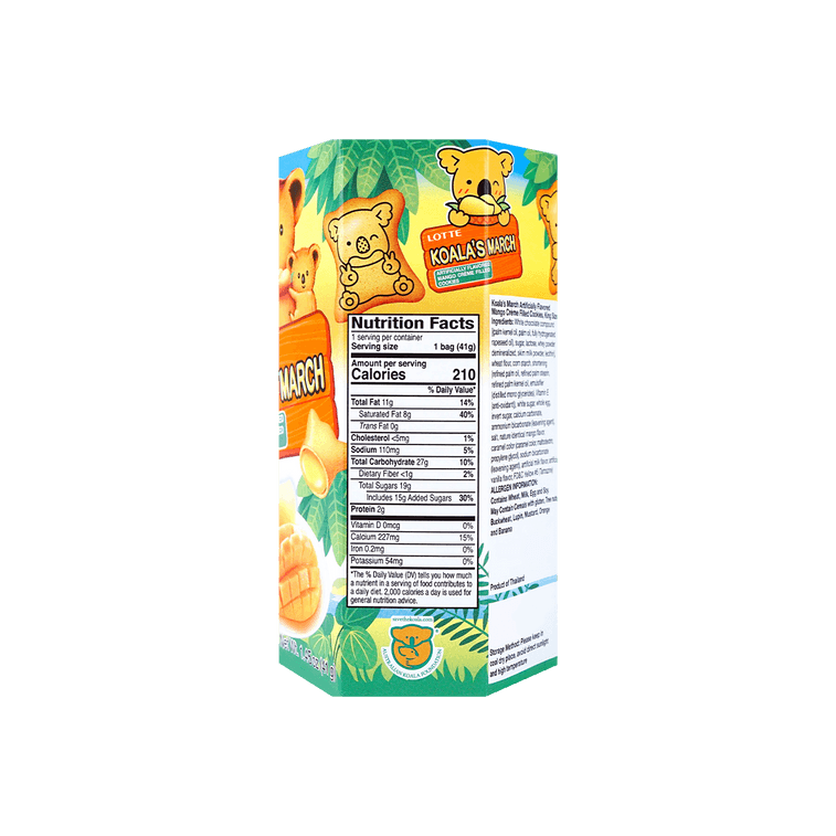 Koala Mango Cream Filling Biscuit, 1.45 oz 4