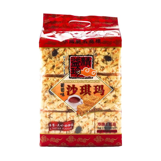 精益珍 沙琪玛 葡萄味 18枚入 518g