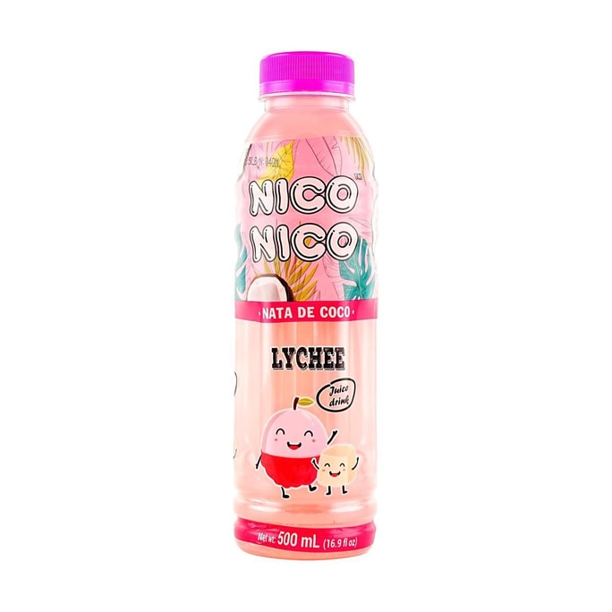 30% Lychee Juice Drink with Nata de Coco,16.9 fl oz 