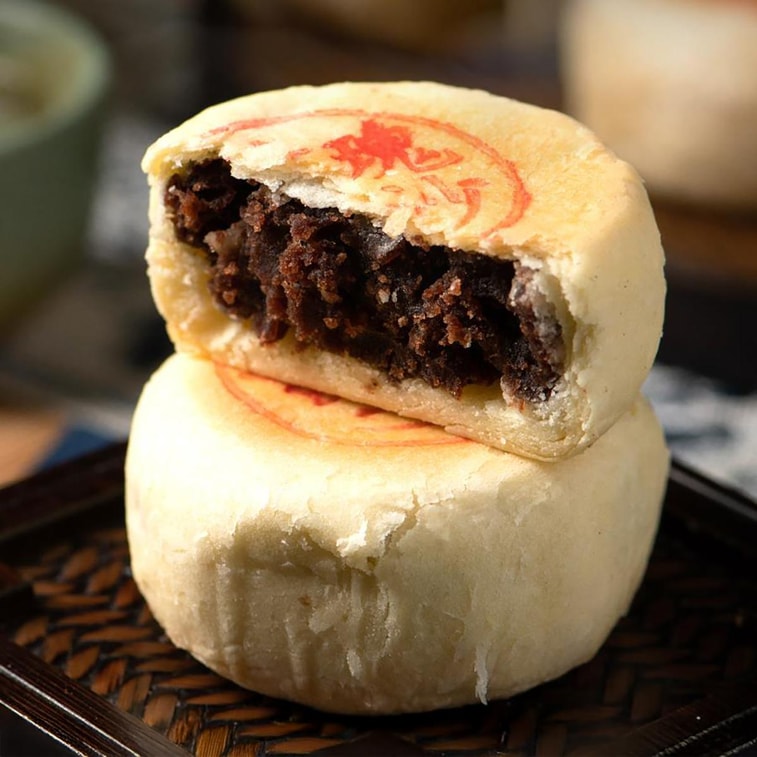 【预售】【上海经典】沈大成 婵娟桂月 苏式月饼礼盒 行李箱款 无糖版 20枚入 1kg【龙井茉莉*2+五仁*2+椒盐百果*3+椰黄*3+玫瑰细沙*3+桃仁黑麻*3+五黑酥饼*2+五红酥饼*2】【真的送行李箱!】 11