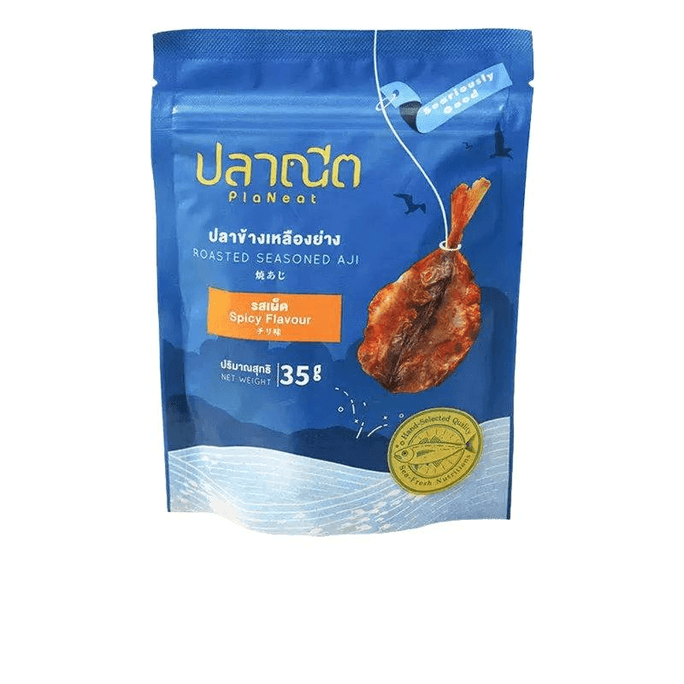 【中国直邮】 芭腻 泰国进口烤鱼干辣味35g*1袋