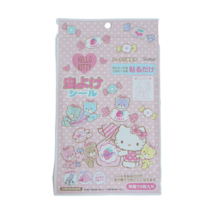 日本SKATER斯凱達 HELLO KITTY 驅蚊貼 72枚 【天然尤加利精油】【長效防護】