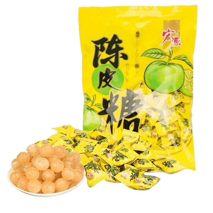 [중국발 다이렉트 메일] 홍원 감귤 탕수육 그리운 과일사탕 전골사탕 대용량 웨딩사탕 355g