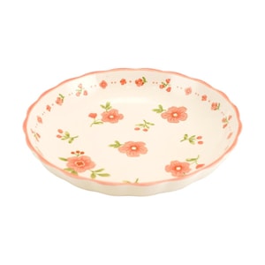 7 - Inch Plate with Lotus Design,17.7 * 17.7 * 3.8CM